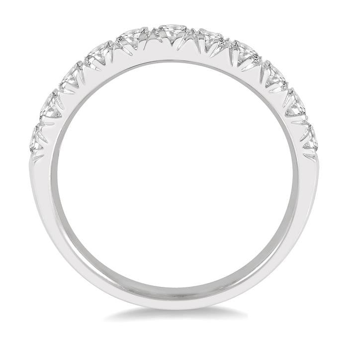 14K White Gold 0.75ct Diamond Wedding Band