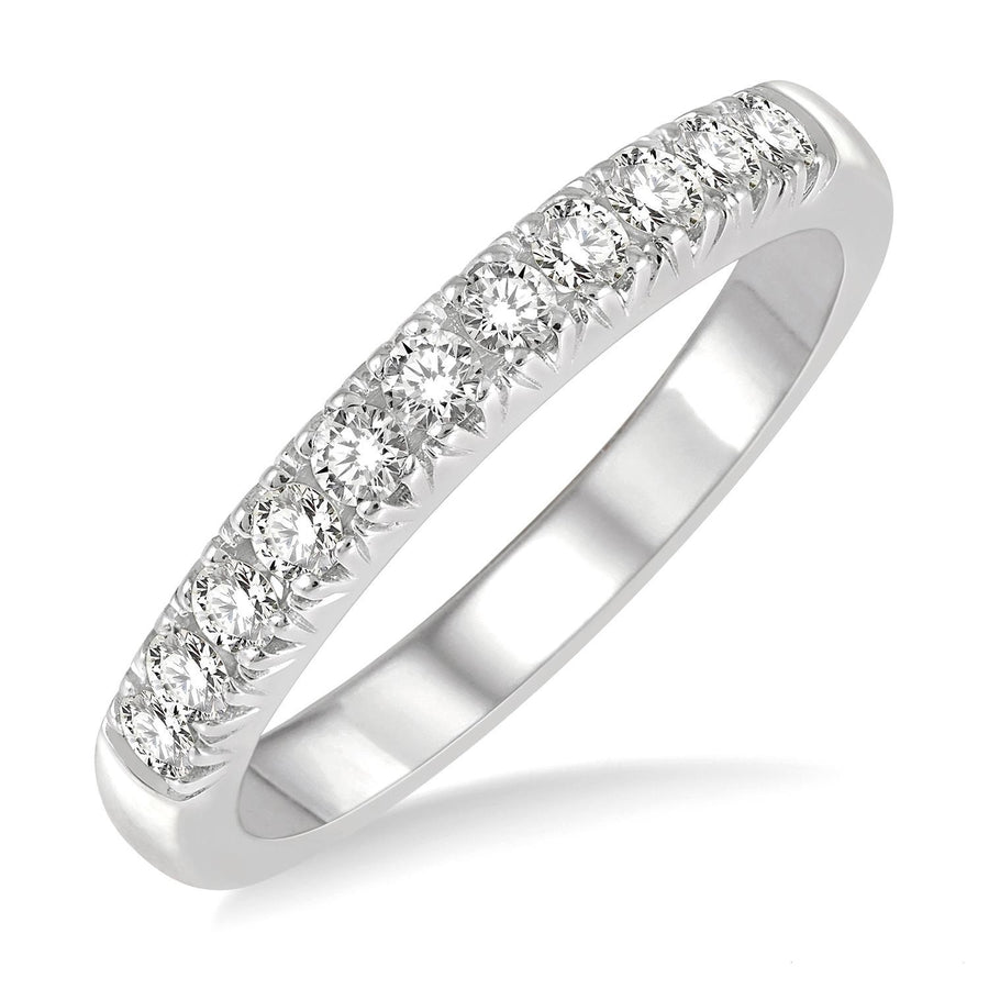 14K White Gold 0.35ctw Diamond Anniversary Ring