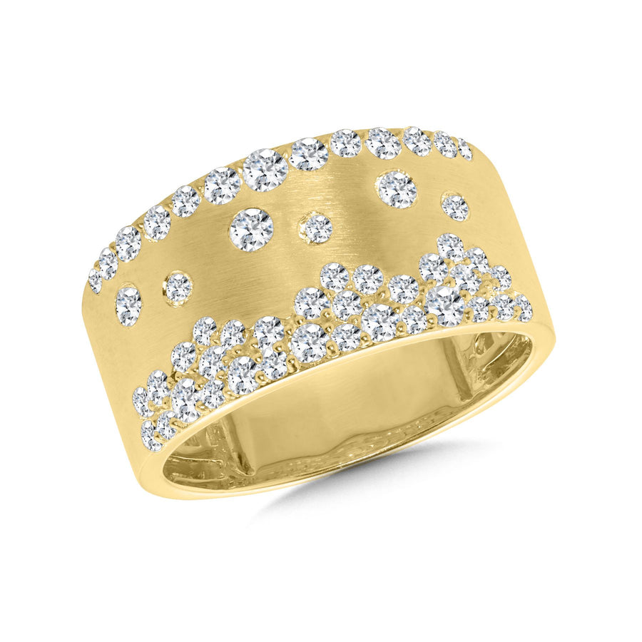 14K Yellow Gold 0.88ct Diamond Ring