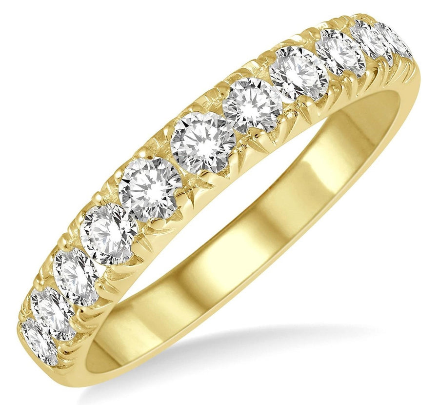 14K Yellow Gold 0.75ct. Diamond Anniversary Ring