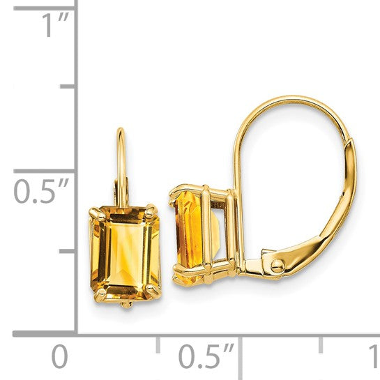 14k Yellow Gold Citrine Earnings