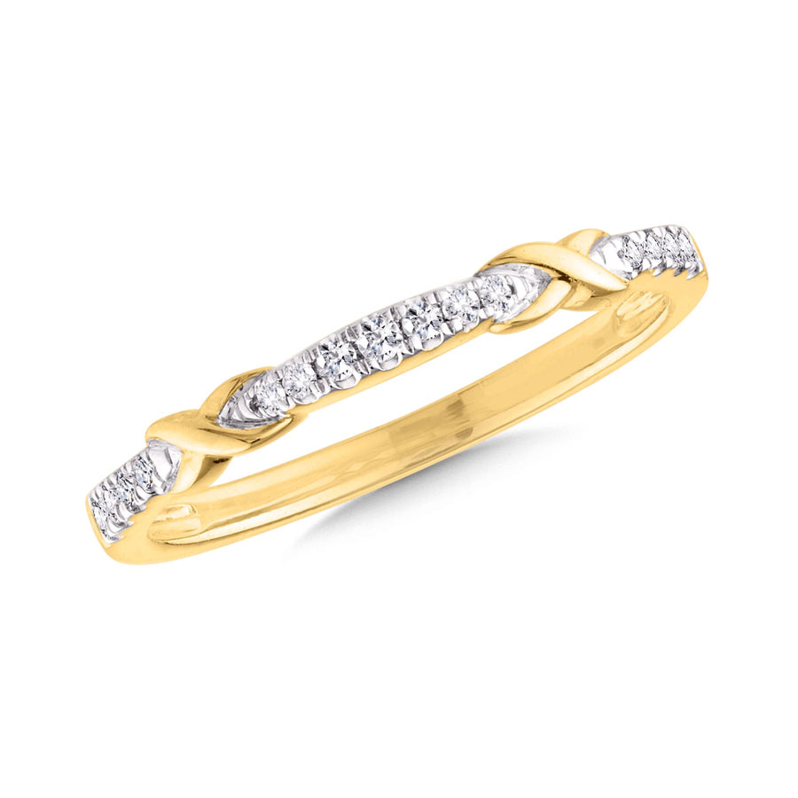 10K Yellow Gold 0.10ct. Diamond Band