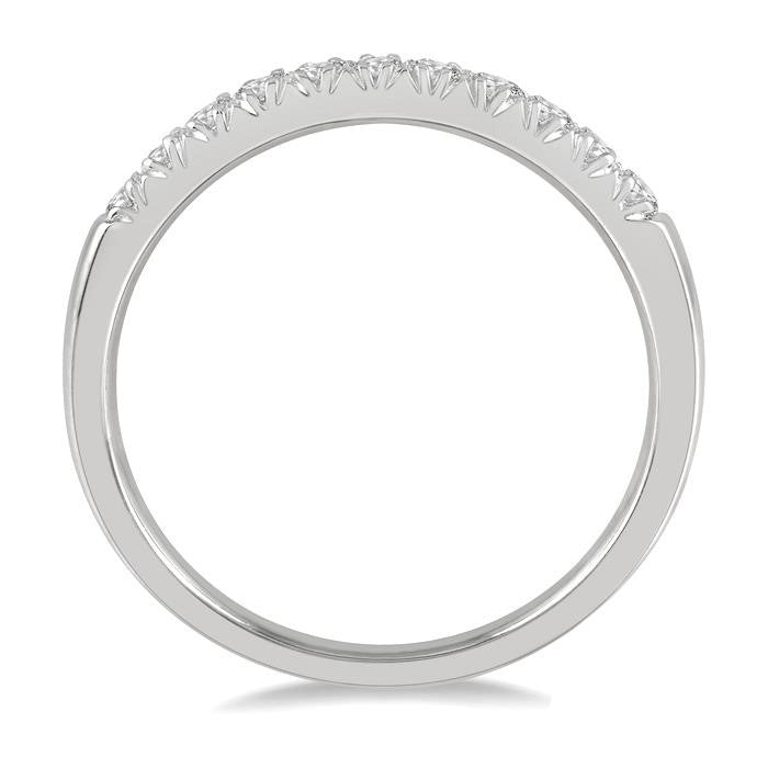 14K White Gold 0.25ct Diamond Anniversary Band