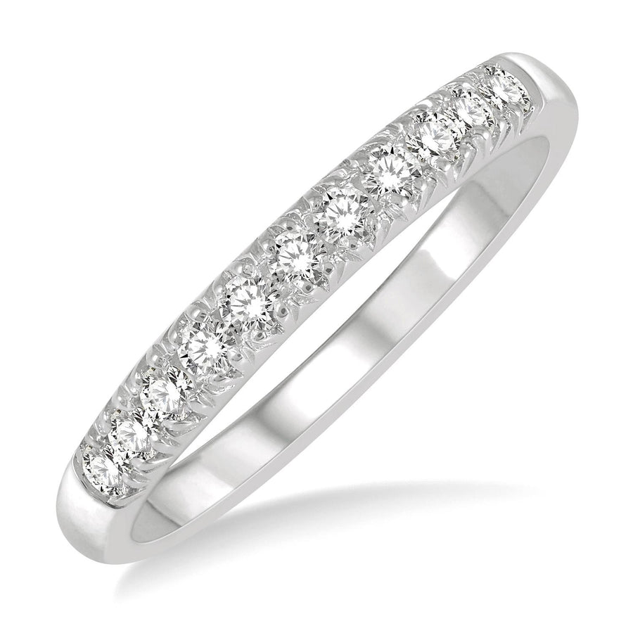 14K White Gold 0.25ct Diamond Anniversary Band