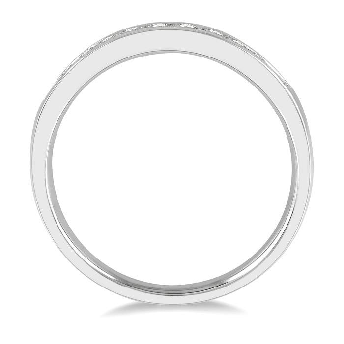 14K White Gold 0.25ct Diamond Anniversary Band