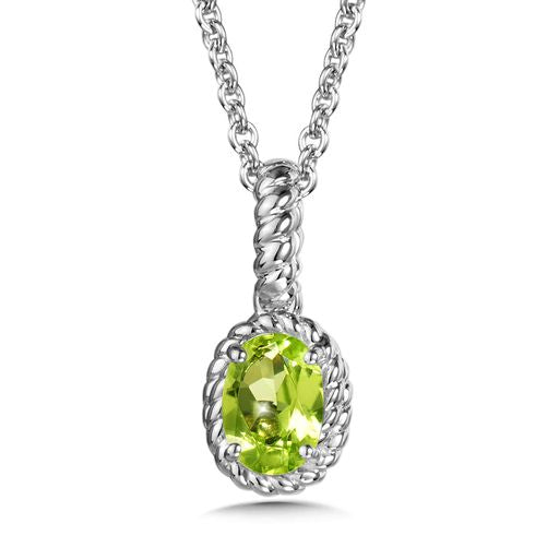 Sterling Silver Peridot Necklace