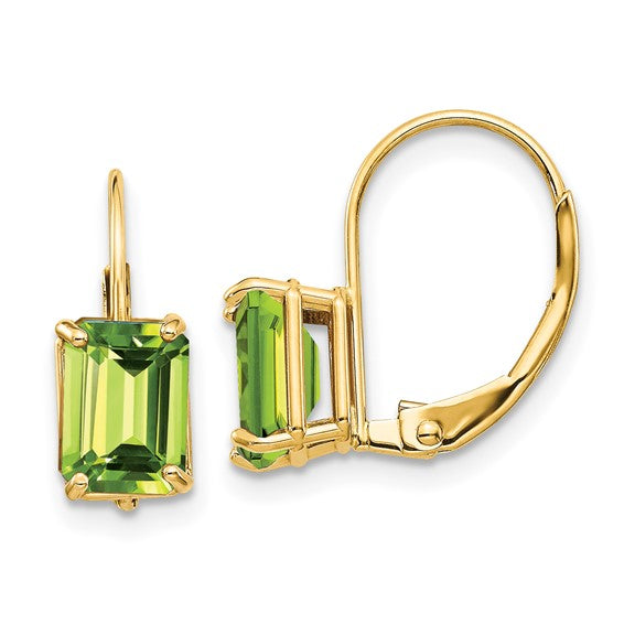 14k Yellow Gold Peridot Earnings