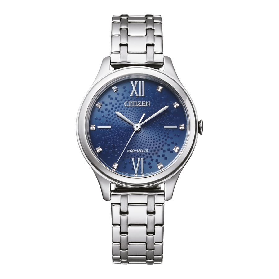 Citizen Eco-Drive WR50 Blue Bracelet Watch