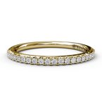 14K Yellow Gold Diamond Wedding Band 0.20Ct Tw Si1