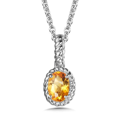 Sterling Silver Citrine Necklace