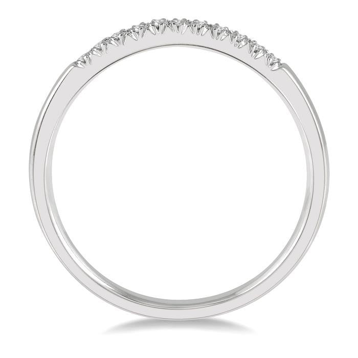 14K White Gold 0.10ctw Diamond Ring