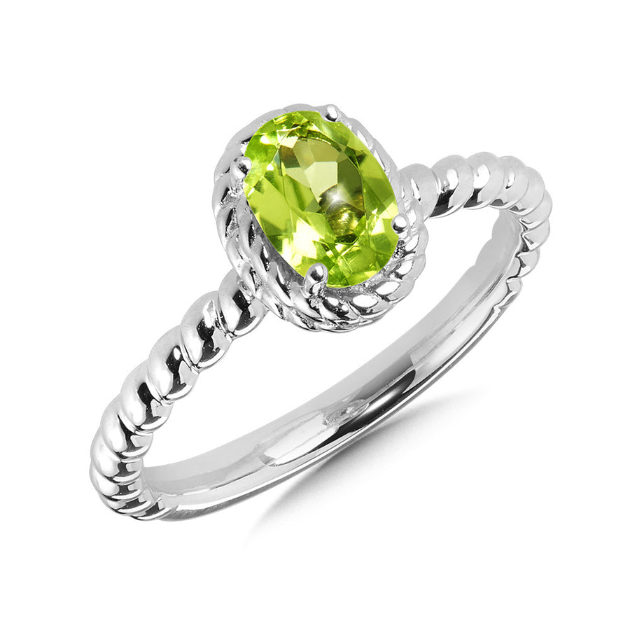 Sterling Silver Peridot Ring