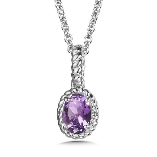 Sterling Silver Amethyst Necklace